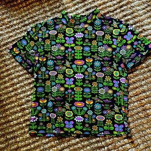 Nooworks mock neck top, discontinued Awesome Blossom pattern!